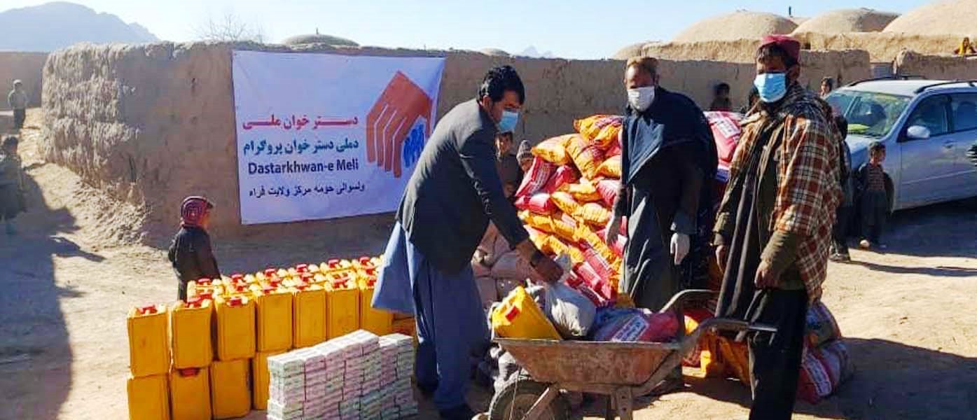 Distribution of Relief Packages in Farah province