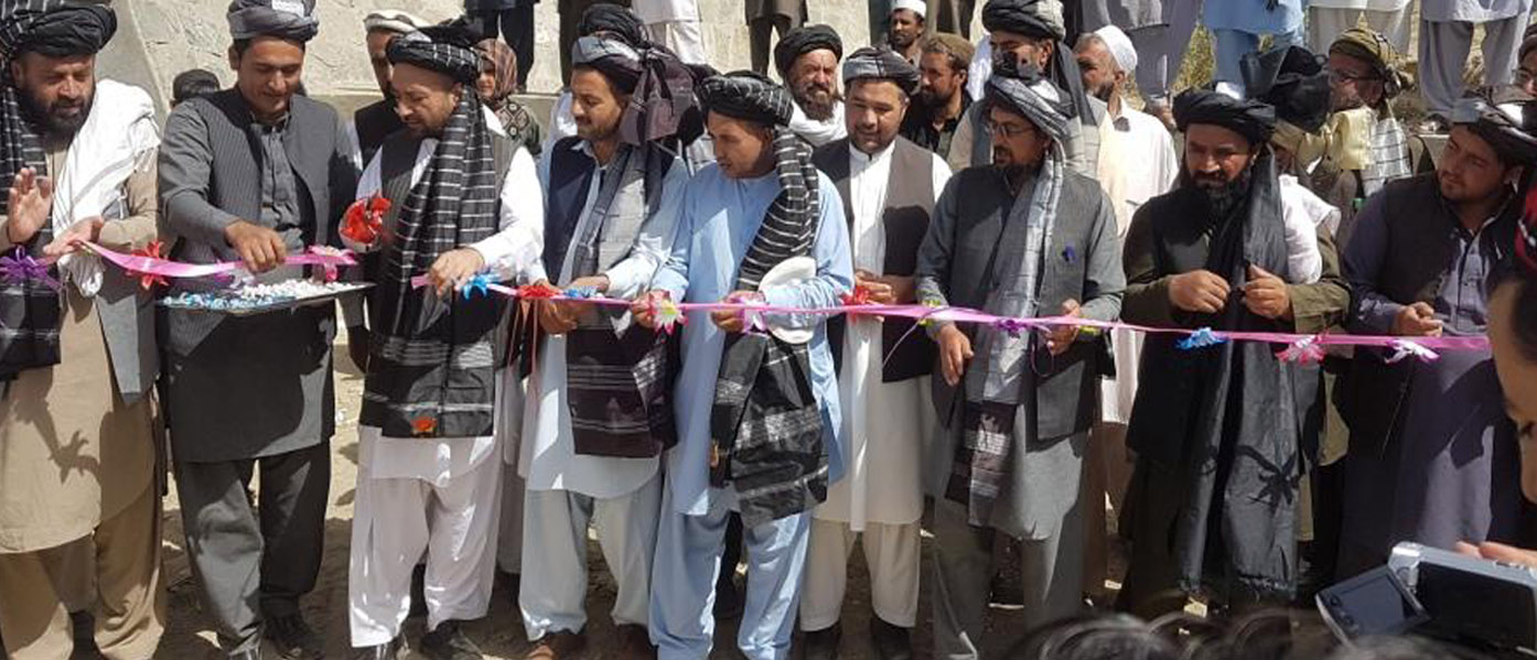 Inauguration of Water-intake and Irrigation canal project, Sharana center of Paktika province