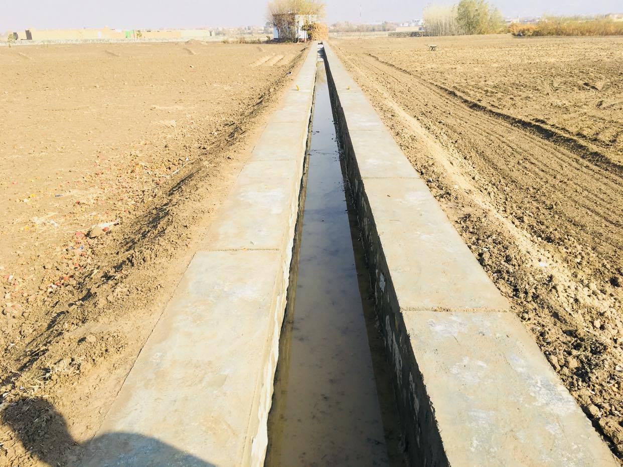 Irrigation canal, Khairabad village, Bagrami district, Kabul province