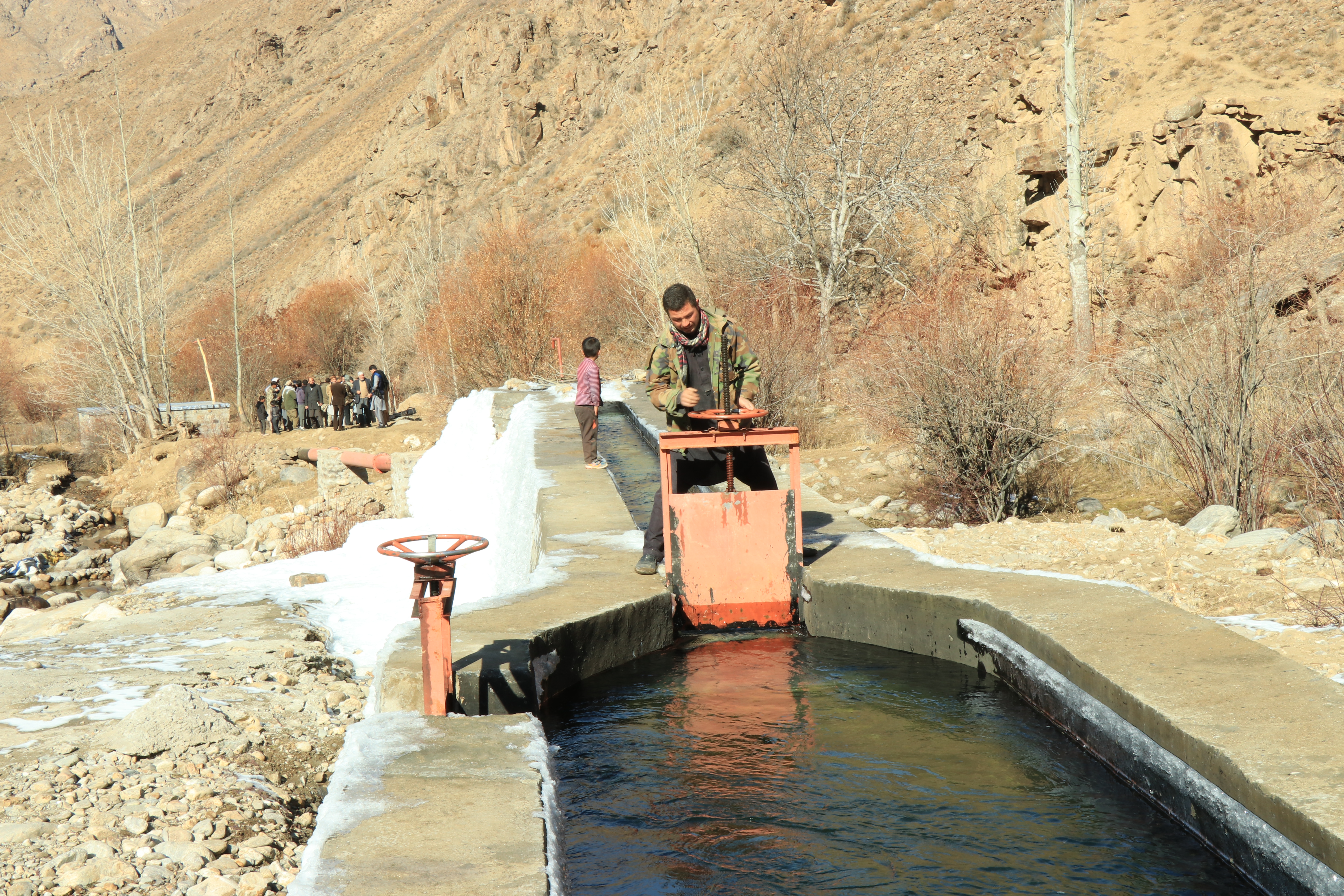 Micro hydro power project, Muhammad Hashim village, Abshar district, Panjshir province..