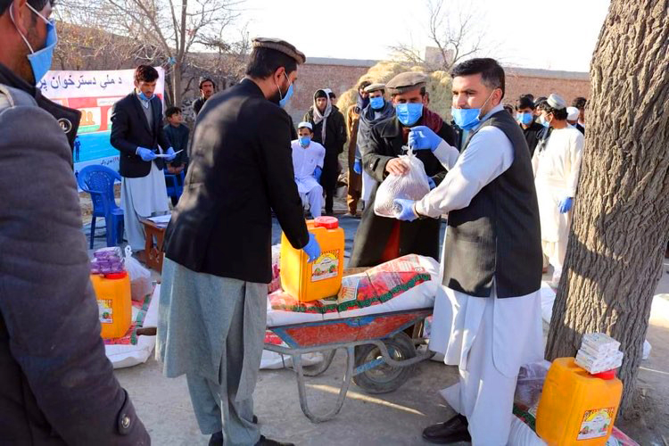Relief Package distribtion process in Khost province