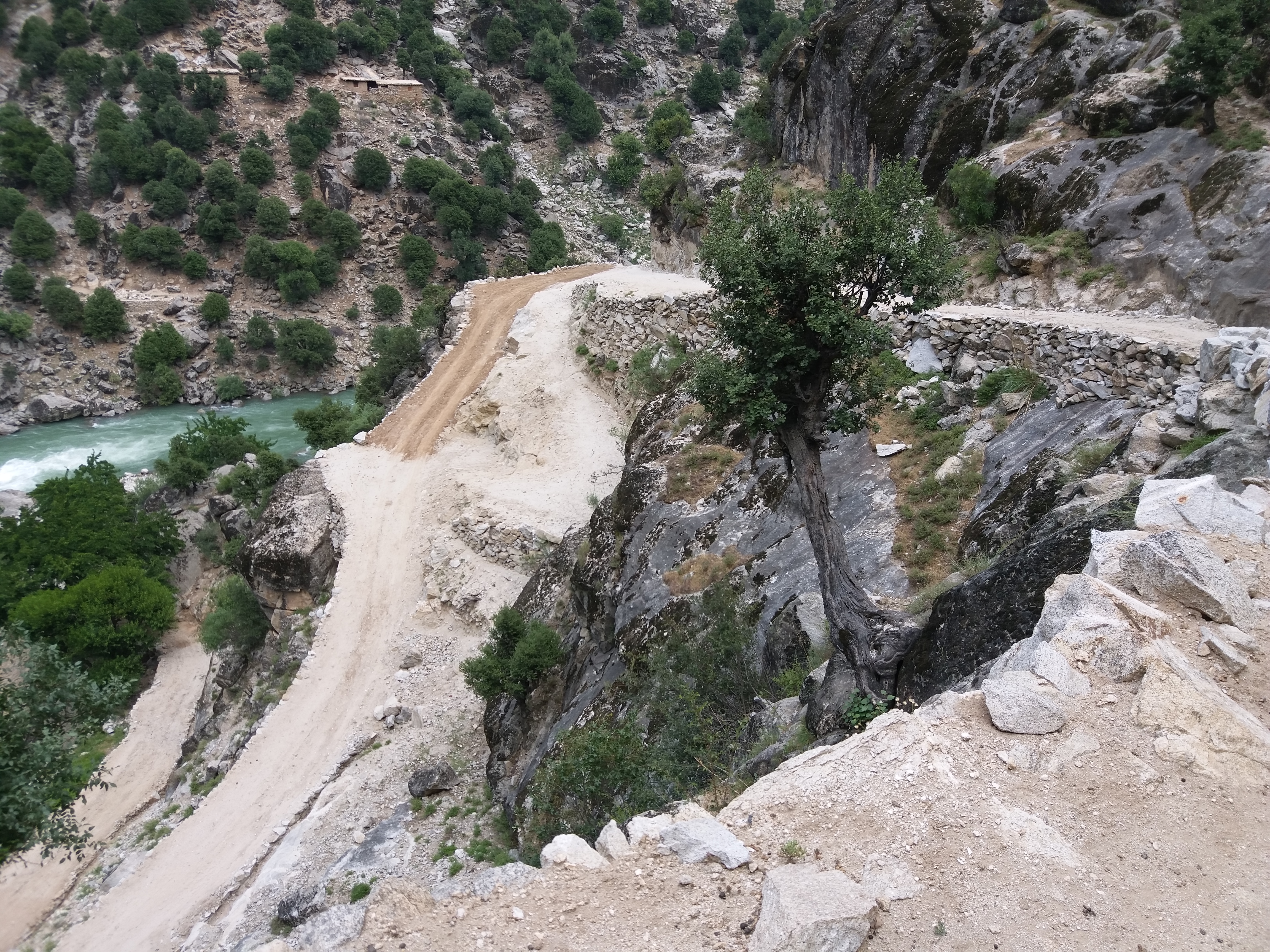Road project in Wama district, Nooristan province
