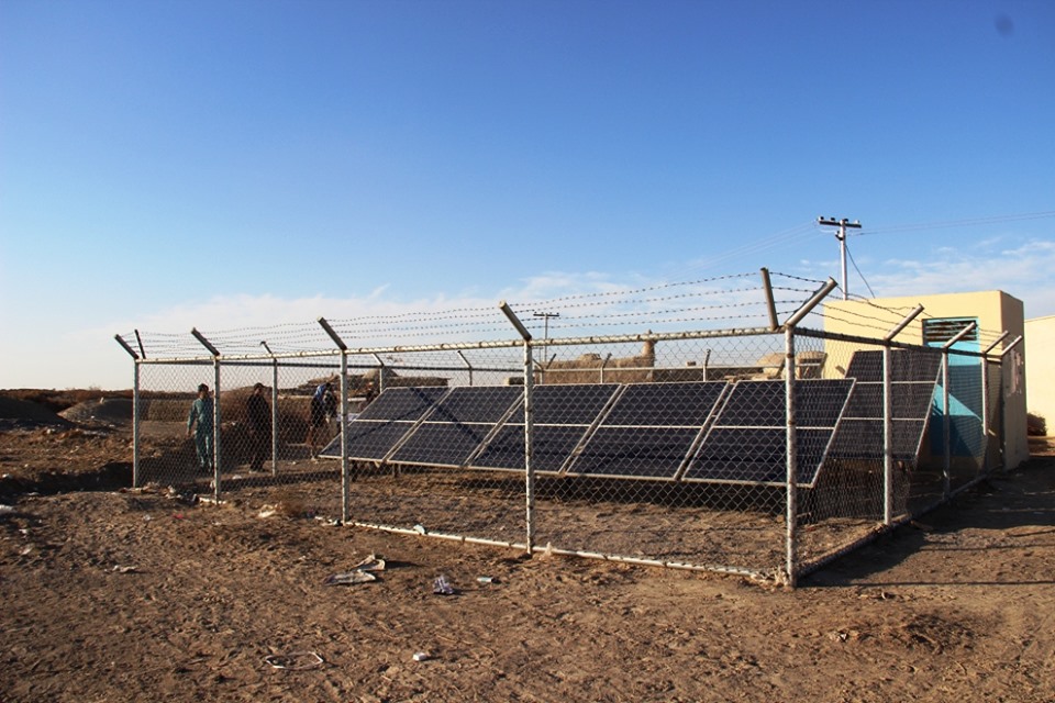 Solar project, Abdullah Kalabacha village, Kang district, Nimroz province