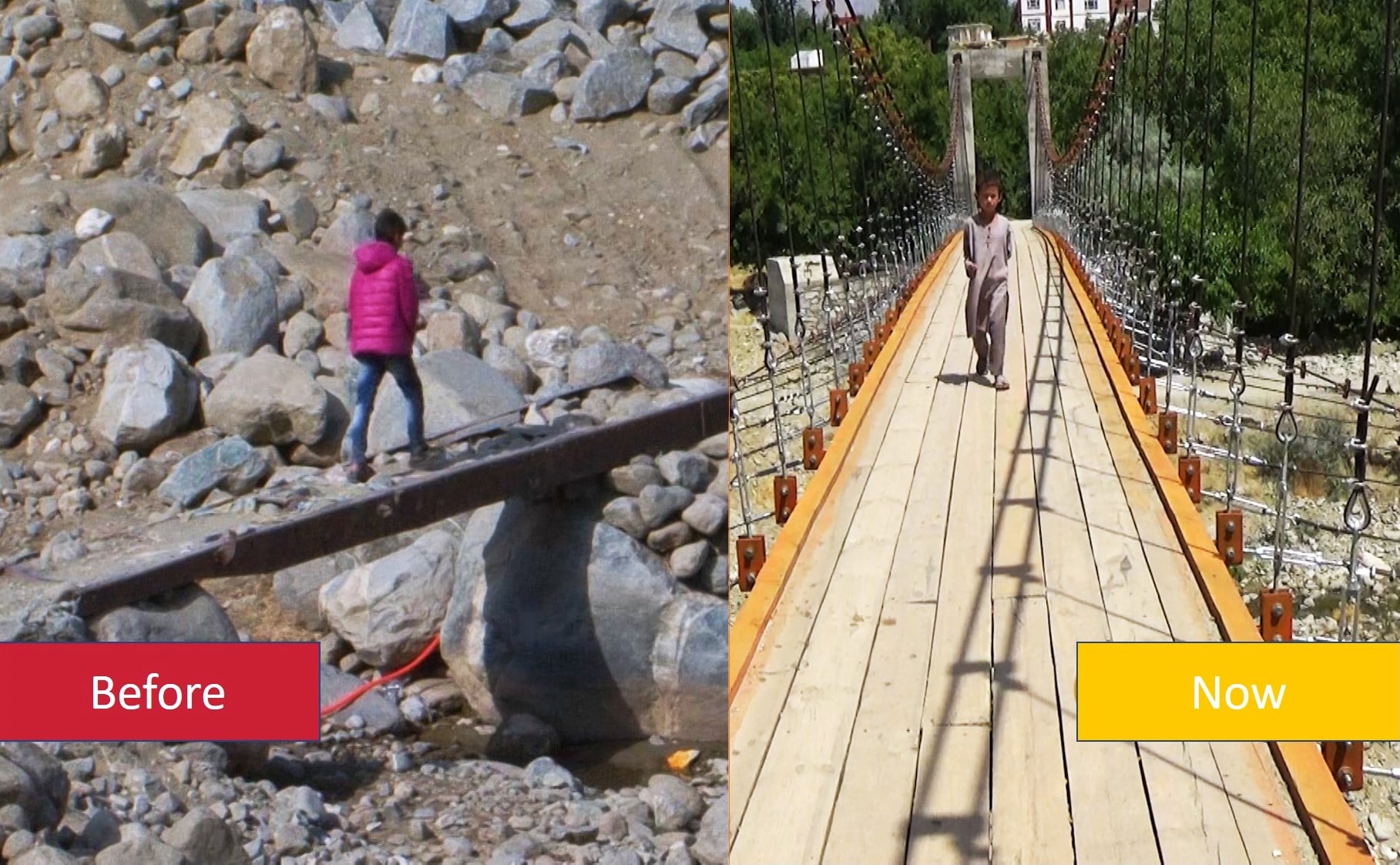 Suspension bridge, Deh Naw village, Guldara district, Kabul province. (4)